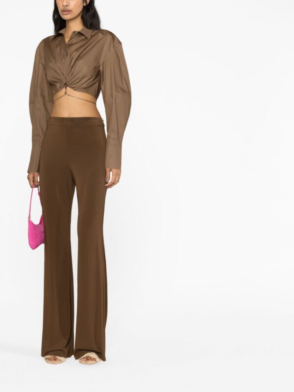 Jacquemus  La Chemise Plidao cropped shirt - Image 2