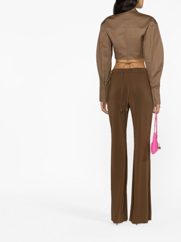 Jacquemus  La Chemise Plidao cropped shirt - Image 4