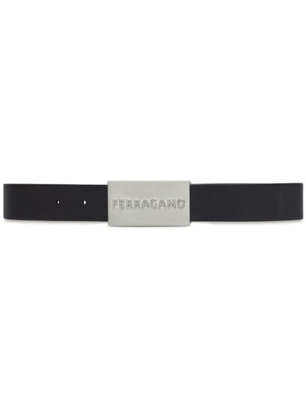 Louis Vuitton logo-embossed leather belt