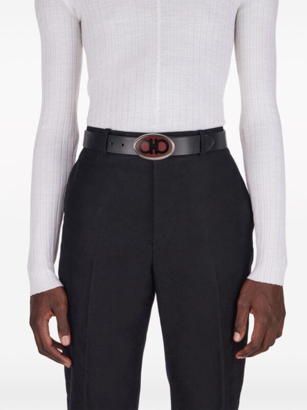 Louis Vuitton oval-shaped Gancini-buckle belt - Image 3