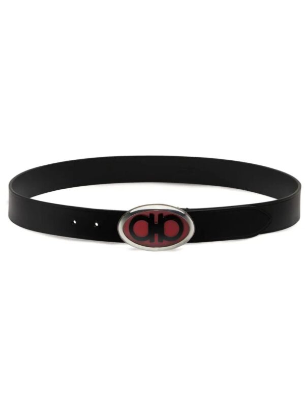Ferragamo  oval-shaped Gancini-buckle belt
