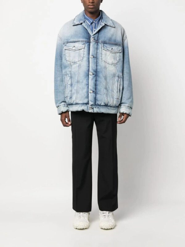 Acne Studios  padded button-up denim jacket - Image 2