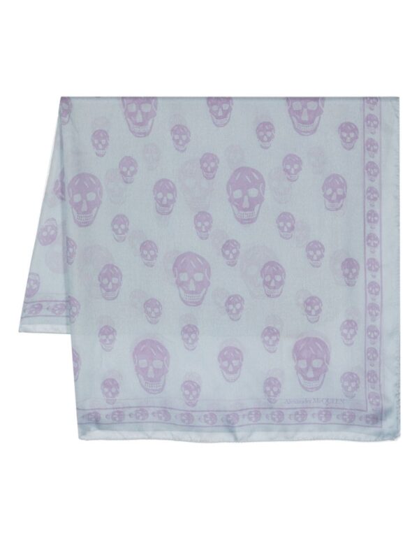Alexander McQueen  skull-print silk scarf