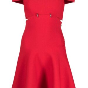 Alexander McQueen off-shoulder cut-out minidress