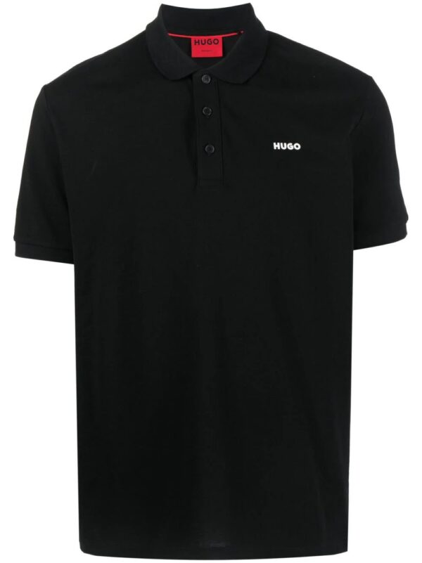 HUGO  logo-print short-sleeve polo shirt