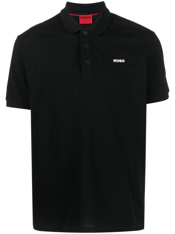 HUGO logo-print short-sleeve polo shirt