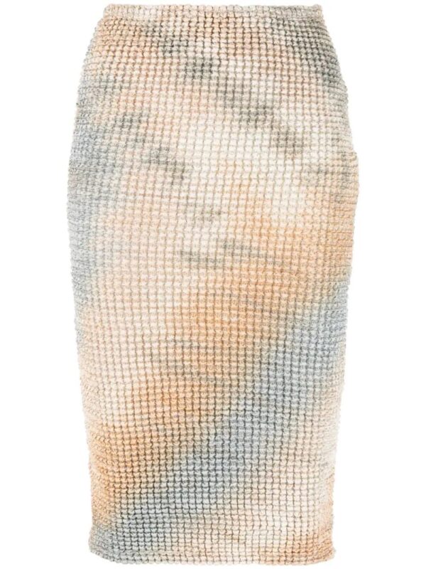 Off-White  tie-dye pencil skirt