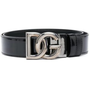 Dolce & Gabbana  logo buckle-fastening shine-finish belt