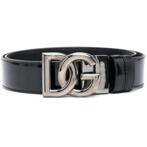 Louis Vuitton logo buckle-fastening shine-finish belt