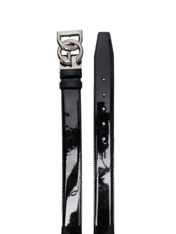 Dolce & Gabbana  logo buckle-fastening shine-finish belt - Image 2