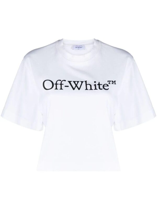 Off-White  Big Logo Bookish cropped T-shirt