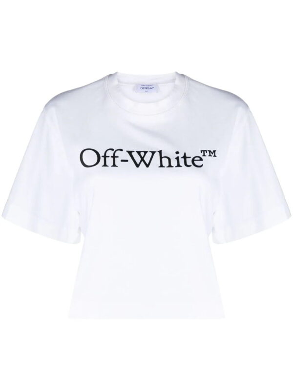 Off-White  Big Logo Bookish cropped T-shirt