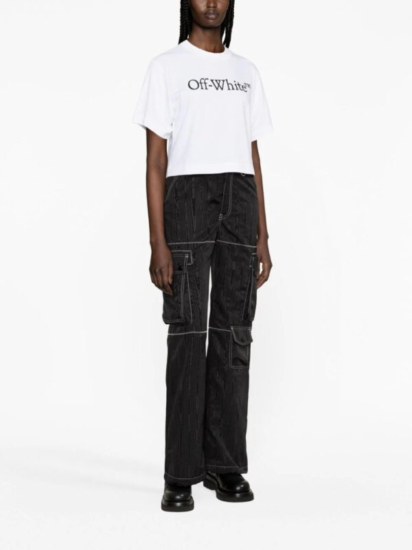 Off-White  Big Logo Bookish cropped T-shirt - Image 2