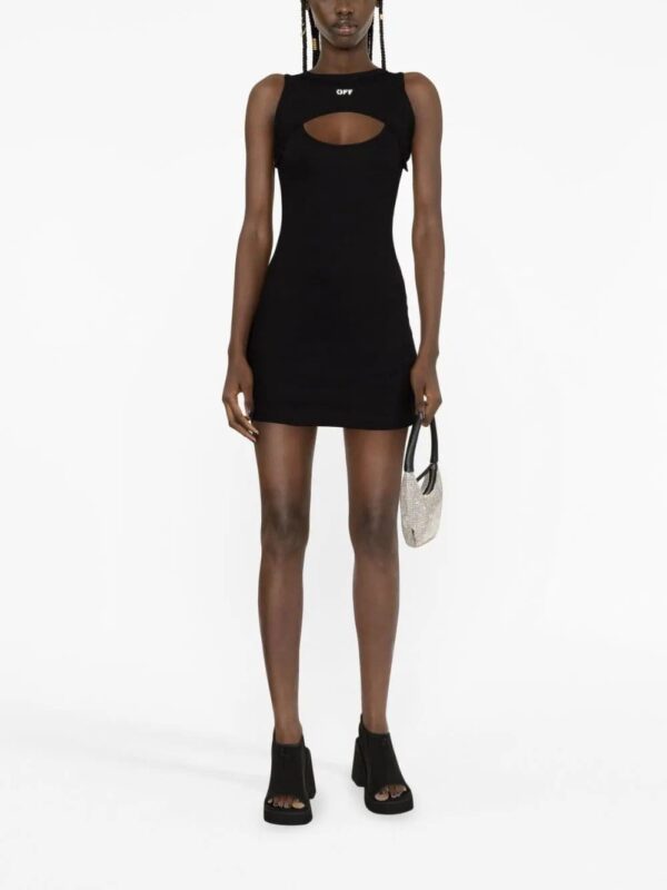 Off-White  Off Stamp ribbed minidress - Image 2
