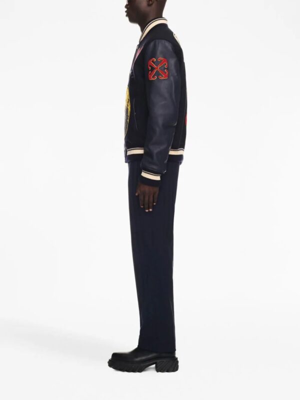 Off-White  patch-detail bomber jacket - Image 3