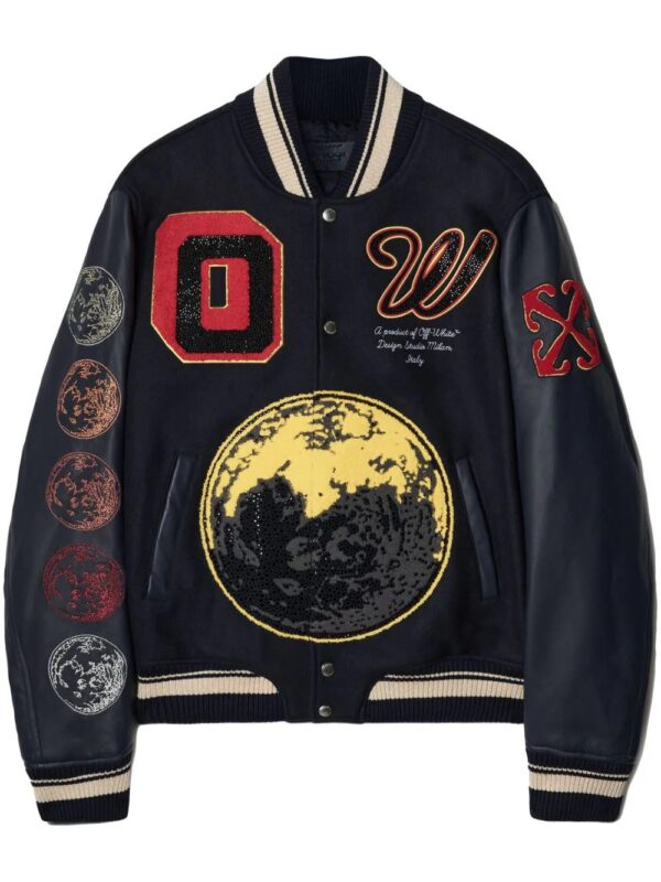 Off-White  patch-detail bomber jacket
