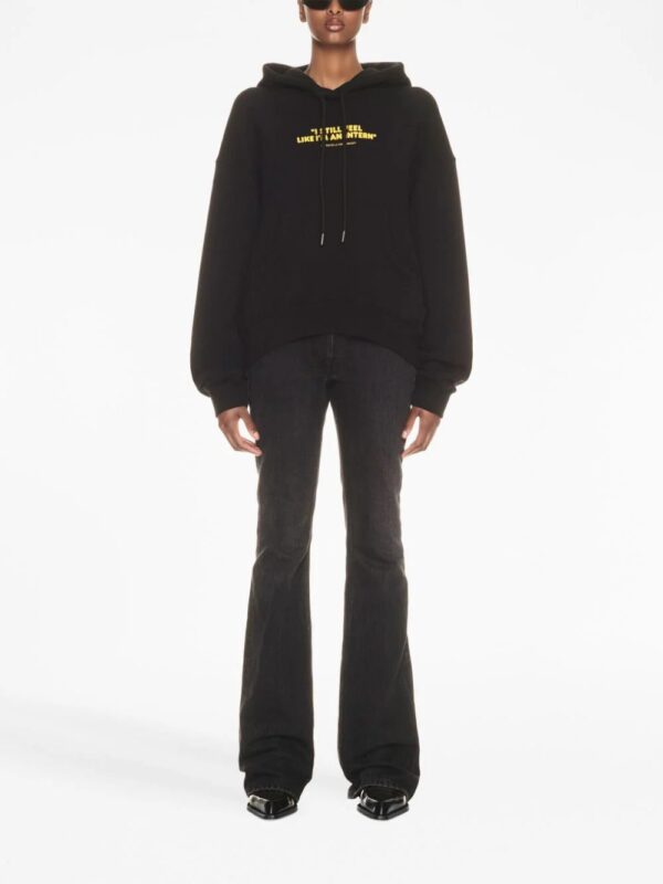 Off-White  slogan-print cotton hoodie - Image 2