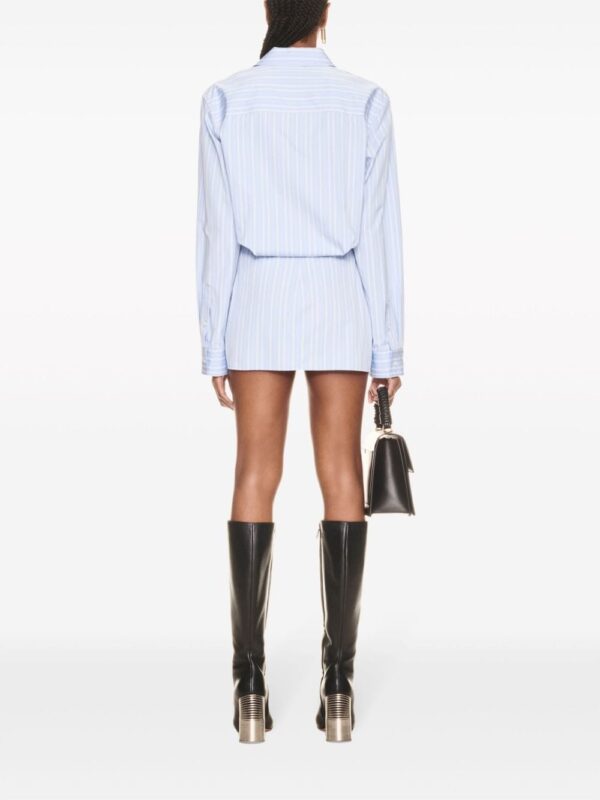 Off-White striped cotton-poplin shirtdress - Image 4