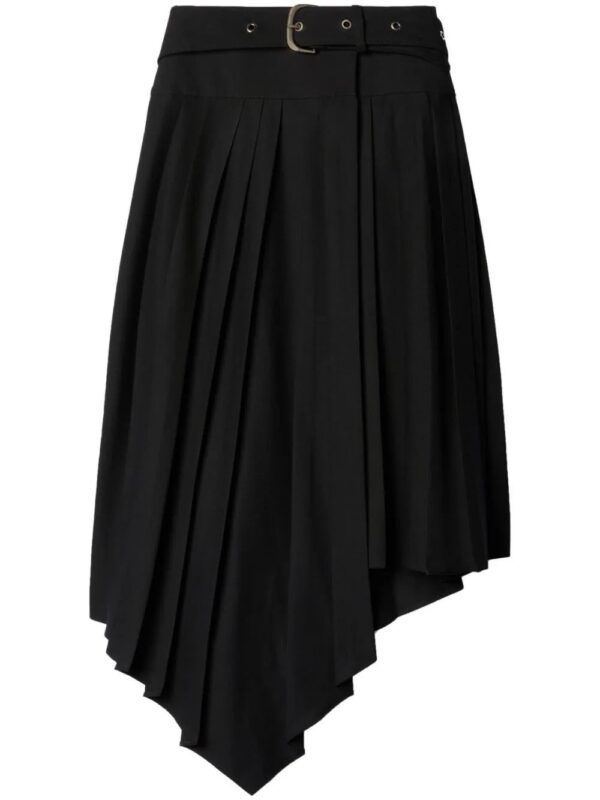 Off-White  Tech Drill pleated asymmetric skirt