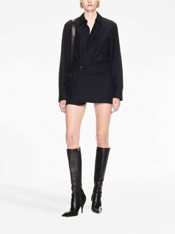 Off-White Off jacquard twisted shirtdress - Image 2