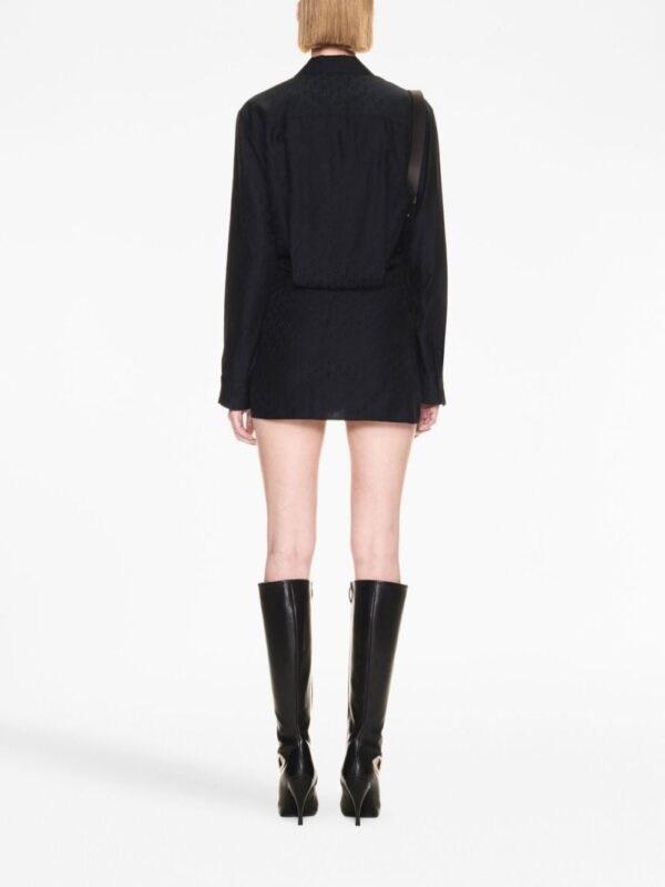 Off-White Off jacquard twisted shirtdress - Image 4