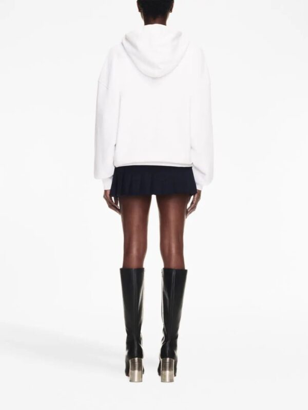 Off-White  slogan-print drawstring hoodie - Image 4
