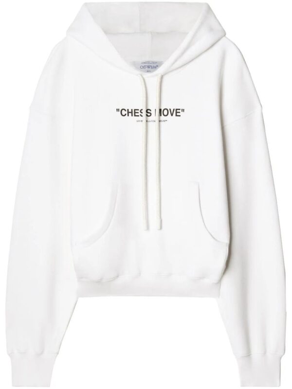 Off-White  slogan-print drawstring hoodie