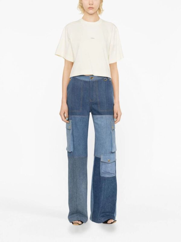Off-White  Arrows-motif embellished cropped T-shirt - Image 2