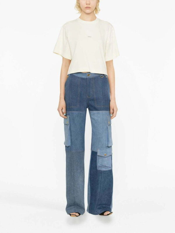 Off-White  Arrows-motif embellished cropped T-shirt - Image 2