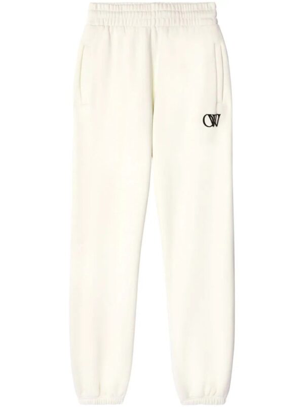 Off-White  OW-print cotton track pants