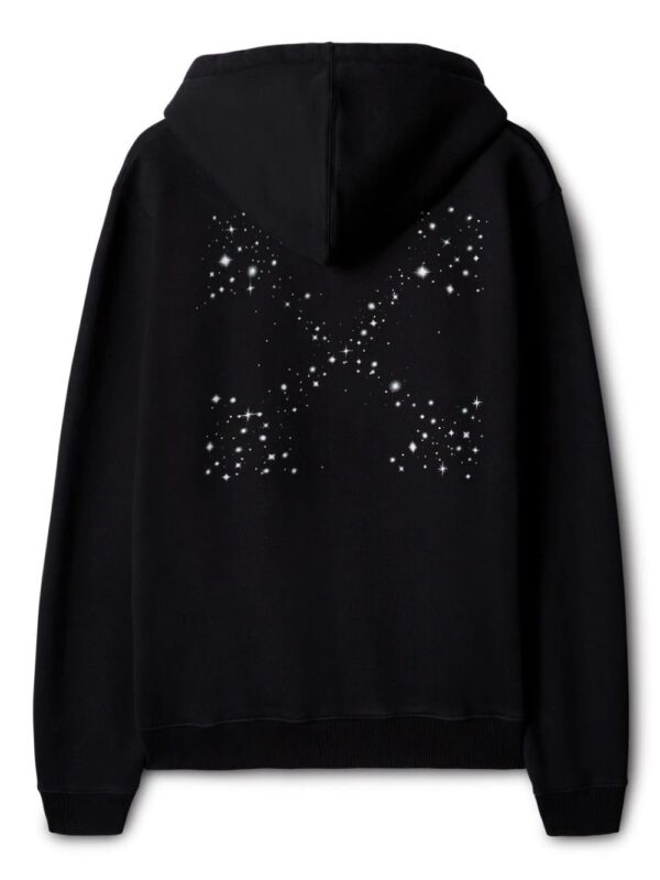 Off-White  Bling Star Arrow-motif cotton hoodie - Image 2