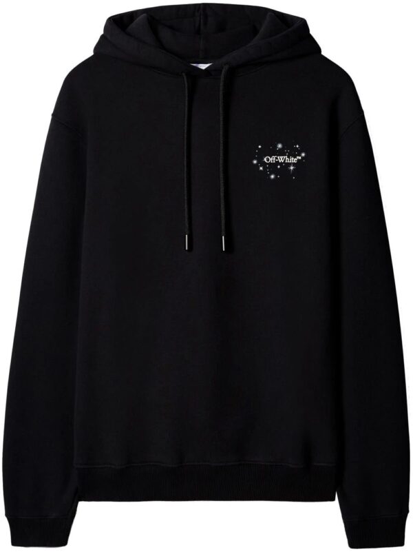 Off-White  Bling Star Arrow-motif cotton hoodie