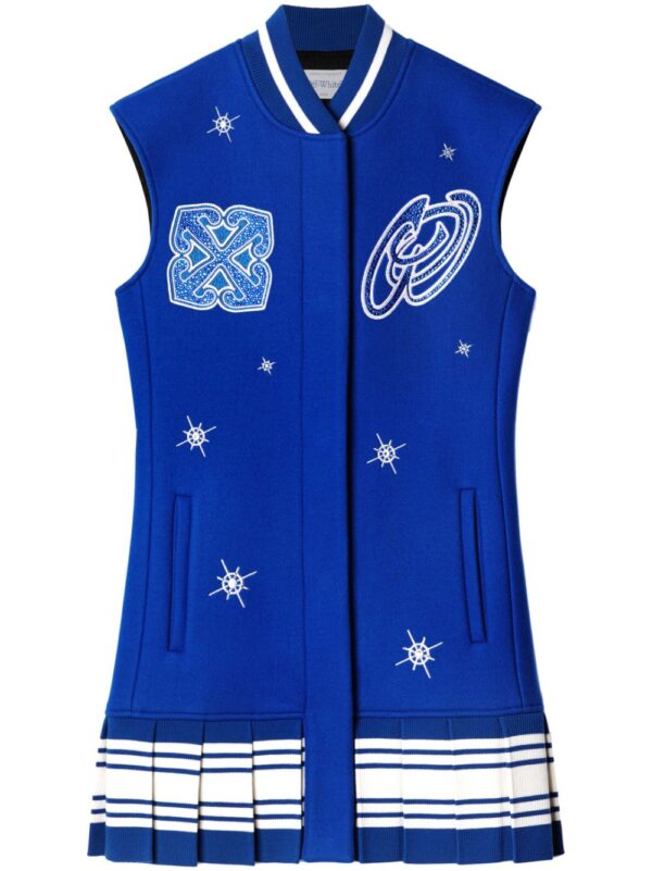 Off-White Stars Bling sleeveless varsity dress