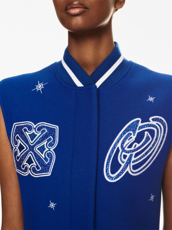 Off-White Stars Bling sleeveless varsity dress - Image 5