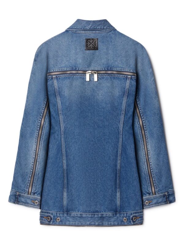 Off-White zipped denim minidress - Image 2