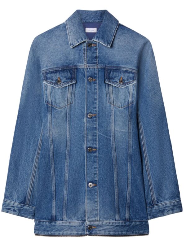 Off-White zipped denim minidress