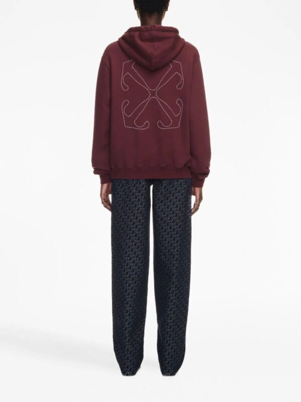 Off-White  Arrows cotton hoodie - Image 4