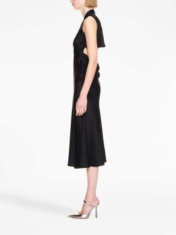 Off-White buckle-detail satin midi dress - Image 3