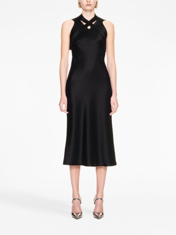 Off-White buckle-detail satin midi dress - Image 2
