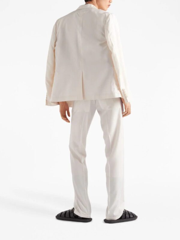 Prada  triangle-logo silk blazer - Image 3