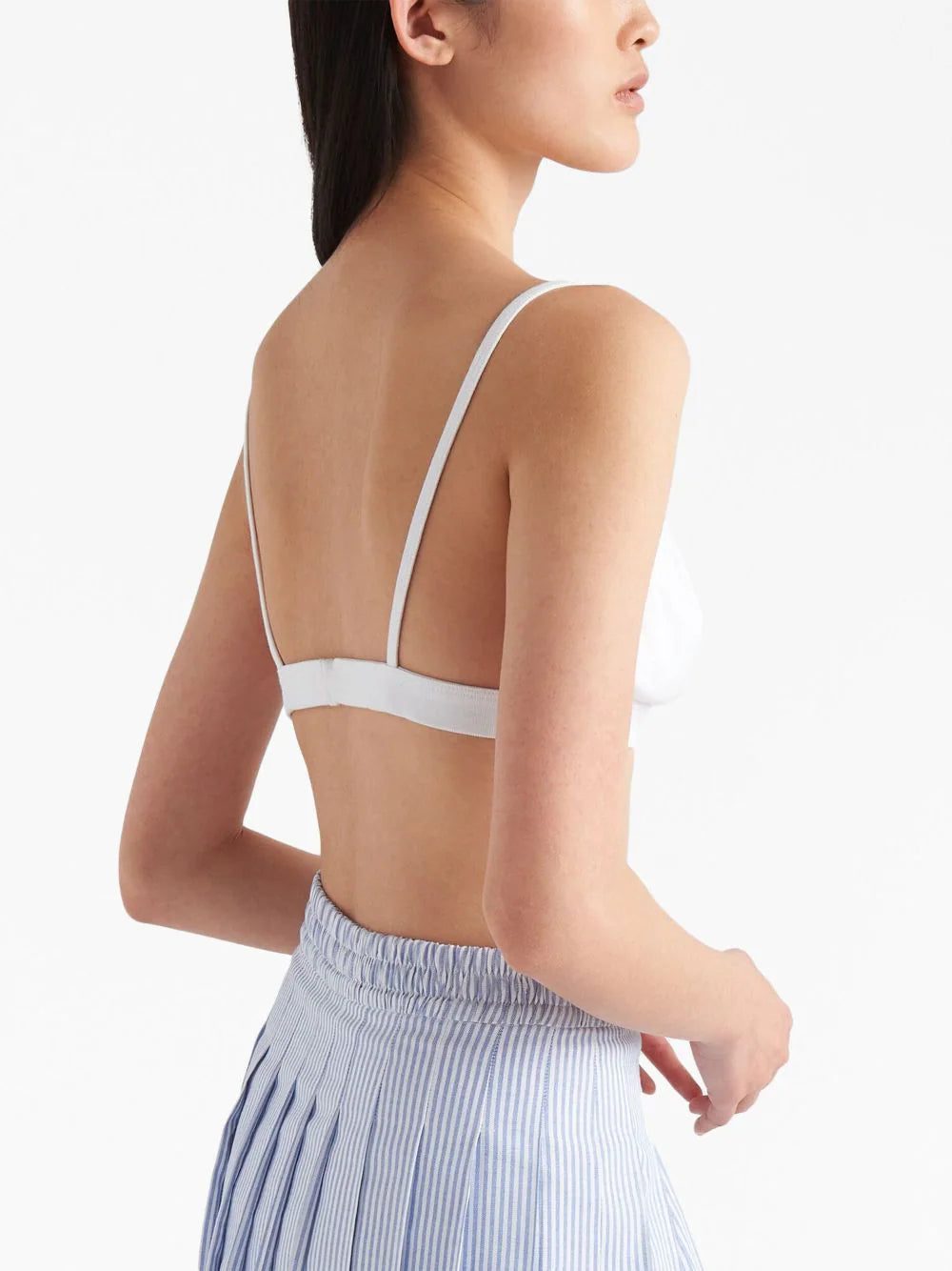 Prada triangle-logo bralette - Image 3