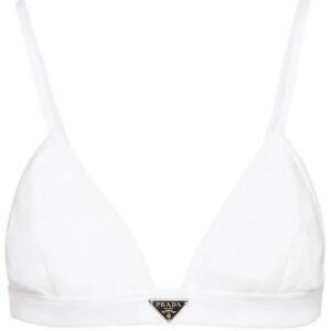Prada triangle-logo bralette