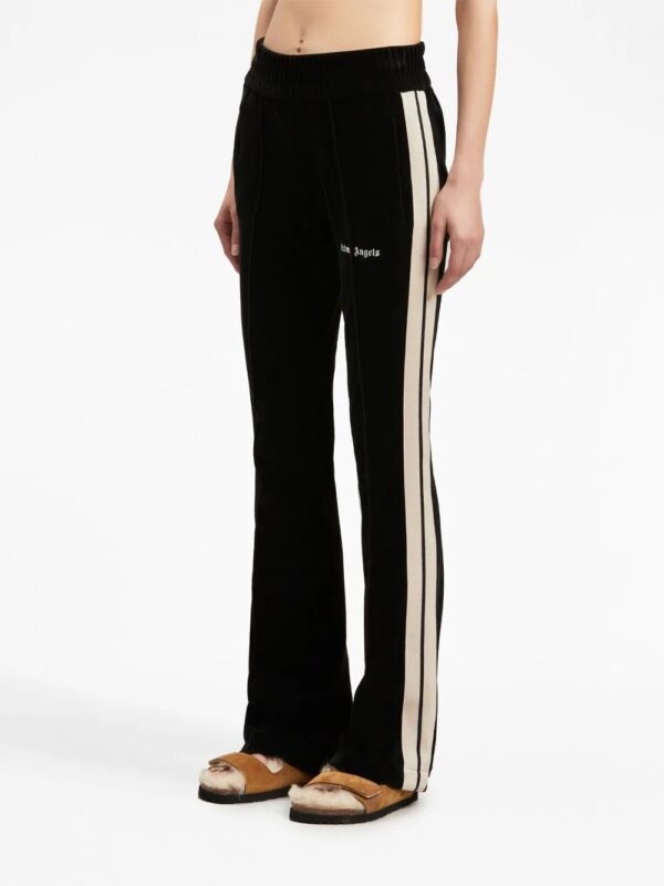 Palm Angels  stripe-detail velvet track pants - Image 4