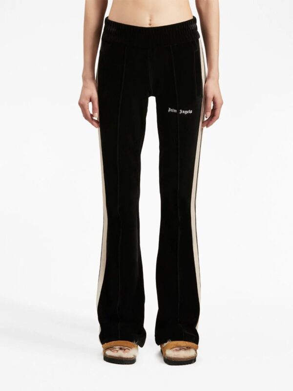 Palm Angels  stripe-detail velvet track pants - Image 3