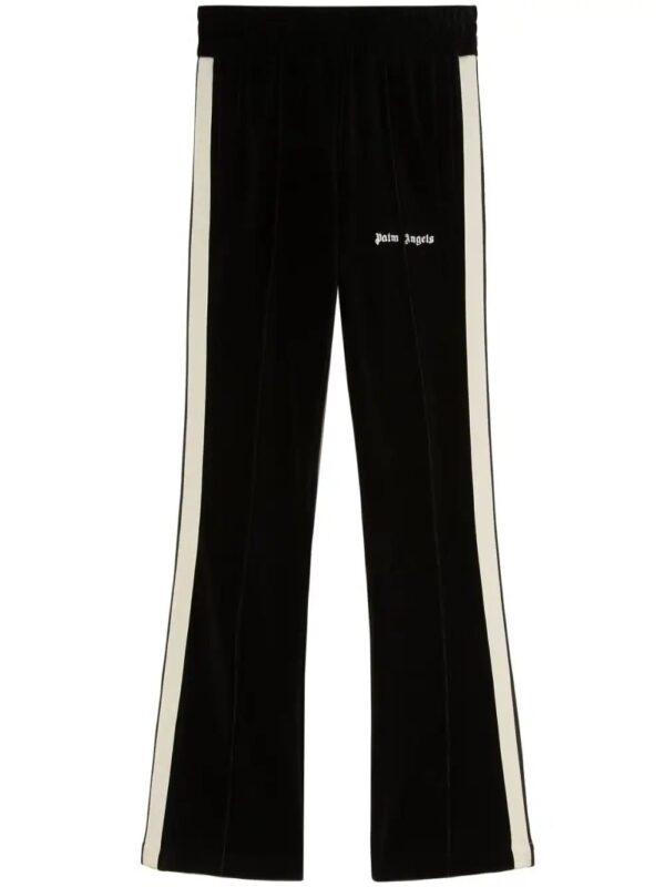 Palm Angels  stripe-detail velvet track pants