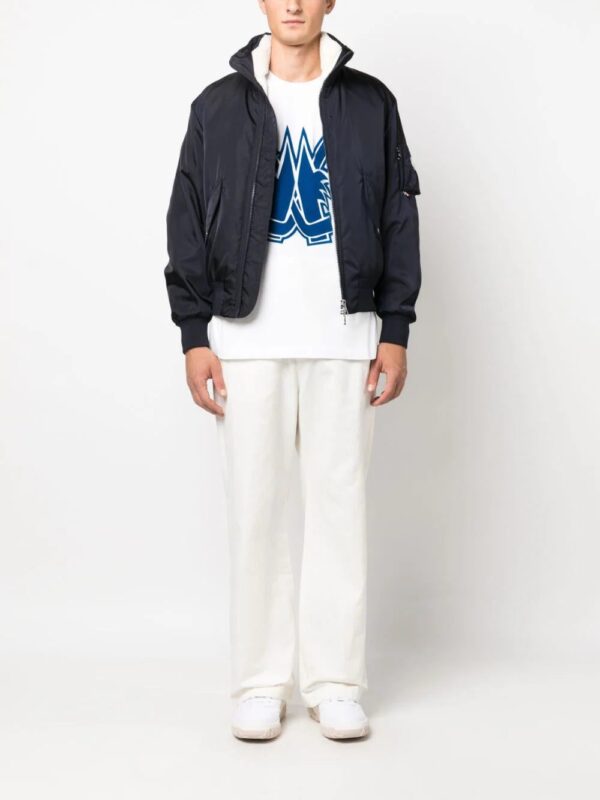 Moncler  logo-collar padded bomber jacket - Image 2