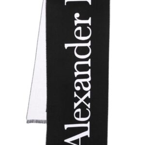 Alexander McQueen  intarsia-knit logo scarf