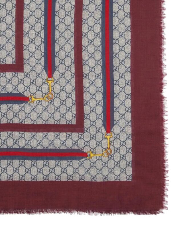 Gucci  GG Web-stripe shawl scarf - Image 2