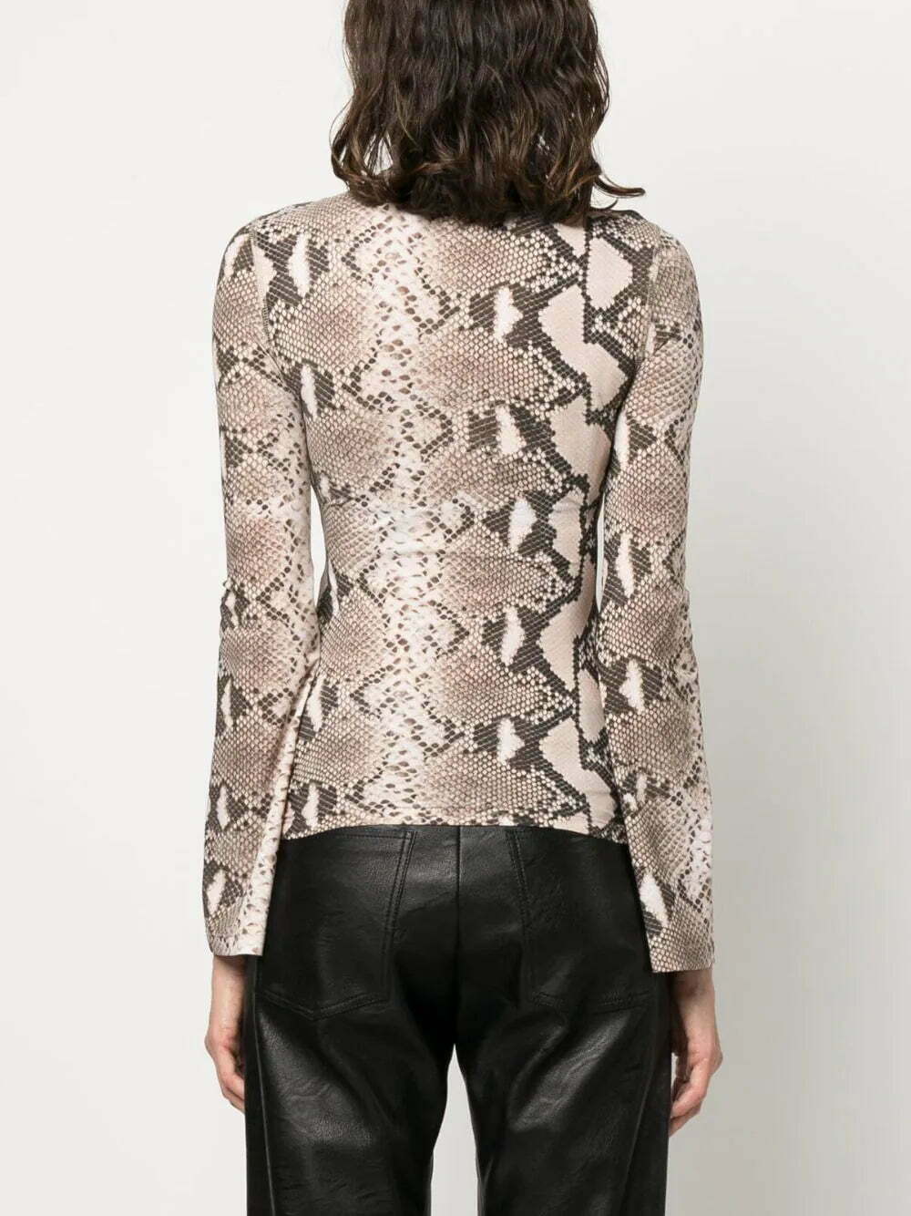 Stella McCartney  leopard-print high neck top - Image 4