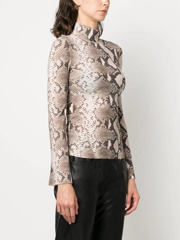 Stella McCartney  leopard-print high neck top - Image 3